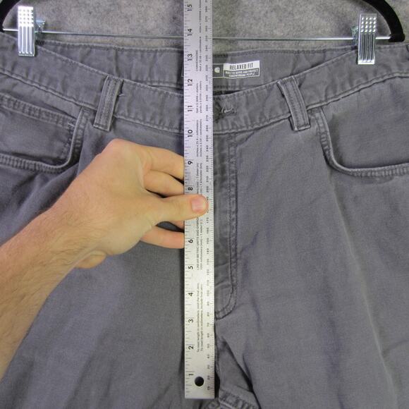 Carhartt Pants Mens 38x30 Gray Relaxed Fit Workwear Carpenter Utility Pocket - Picture 6 of 10